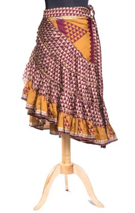 Kanýrová latino sukně vínová suk4992