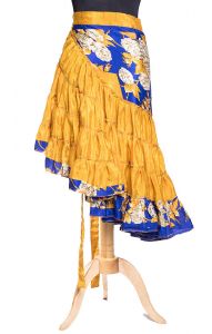 Kanýrová latino sukně žlutá suk4997