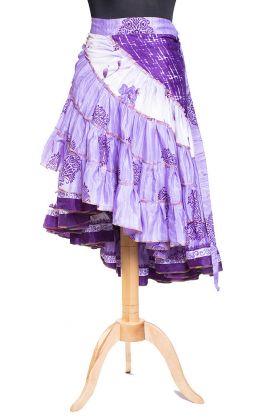 Kanýrová latino sukně fialová suk4998