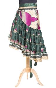 Kanýrová latino sukně lahvová suk4999