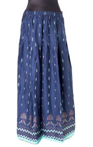 Tradiční indická sukně modrá suk5129