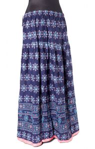 Tradiční indická sukně švestková suk5130