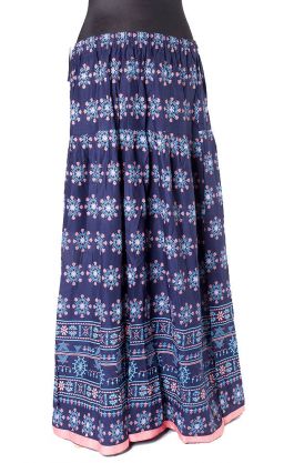 Tradiční indická sukně švestková suk5130