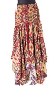 Sukně - šaty ze sárí vínové suk5164