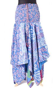 Sukně - šaty ze sárí blankytná suk5166