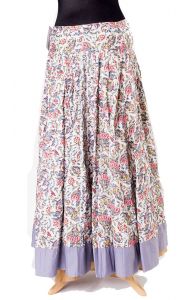 Kolová maxisukně kalamkari S suk5182