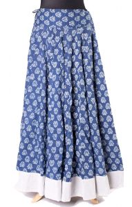 Kolová maxisukně kalamkari L suk5184