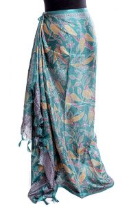 Paví zelený sarong - pareo sr378