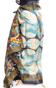 Tyrkysový sarong - pareo sr414
