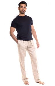 Pánské jóga kalhoty přírodní XL pk475