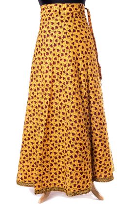 Indická bavlněná zavinovací sukně sluníčková suk5208