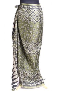 Olivový sarong - pareo sr425