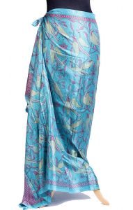 Tyrkysový sarong - pareo sr443