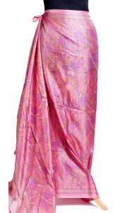 Růžový sarong - pareo sr446