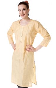 Indická tunika - kurti písková L ha2086