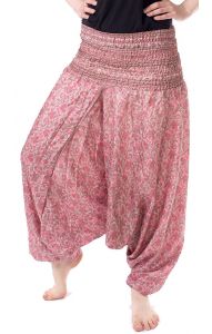 Turecké harémové kalhoty aladinky růžové kal1542