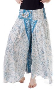 Kalhotová sukně blankytná kal1593