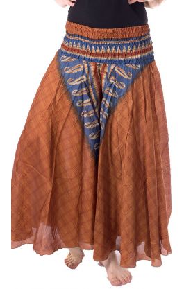 Kalhotová sukně skořicová kal1600
