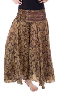 Turecké harémové kalhoty aladinky čokoládové kal1604