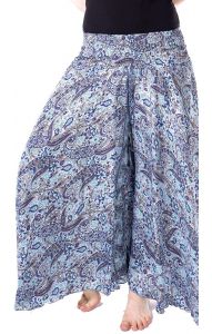 Kalhotová sukně modrá kal1584
