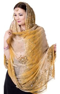 Luxusní vyšívaná dupatta dh1685