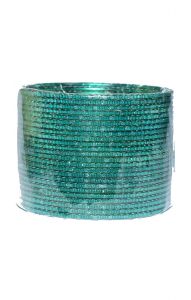 Sada náramků bangles paví zelená XL ba313