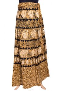 Zavinovací razítková sukně karamelová suk5438