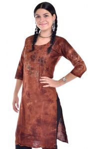 Indická bavlněná stylová tunika S ha2136