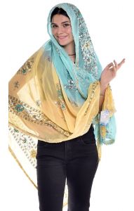 Luxusní vyšívaná bollywoodská dupatta II. jakost dh1709