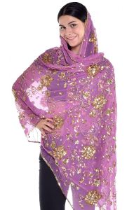 Luxusní vyšívaná bollywoodská dupatta II. jakost dh1713