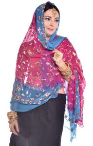 Luxusní vyšívaná bollywoodská dupatta II. jakost dh1718