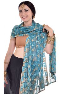 Luxusní vyšívaná bollywoodská dupatta II. jakost dh1721