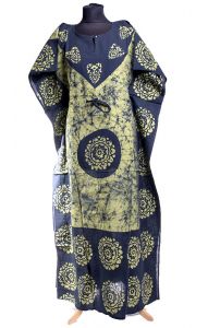 Bavlněný batikovaný kaftan hráškový kaf1536
