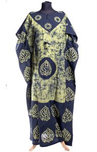 Bavlněný batikovaný kaftan hráškový kaf1537