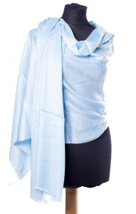Hřejivá "pašmína" šála blankytná sl3253