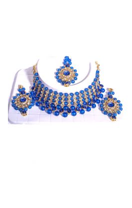 Chandramukhi sada šperků za super cenu modrá ks1711