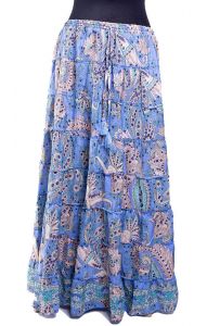Hedvábně jemná saténová sukně z Indie suk5485