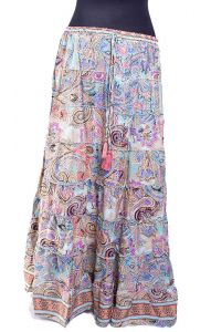 Hedvábně jemná saténová sukně z Indie suk5487