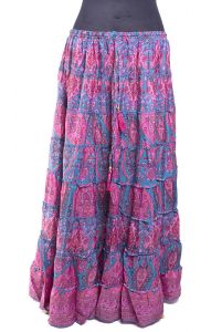 Hedvábně jemná saténová sukně z Indie suk5489
