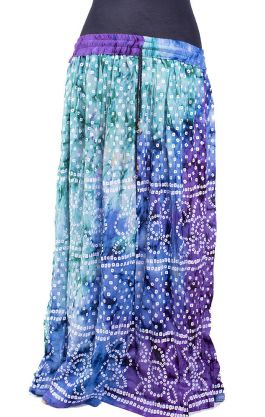 Pestrobarevná rádžasthánská sukně suk5493