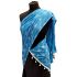 Elegantní bavlněná šálka - dupatta - z Indie tyrkysová st2039