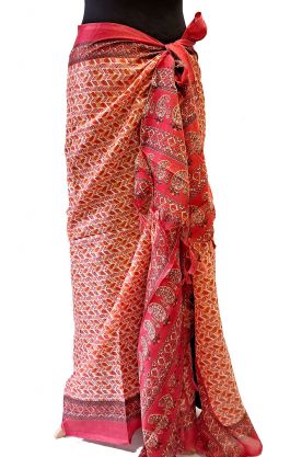 Sarong - pareo oranžový sr555