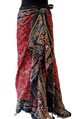 Sarong - pareo červený sr560