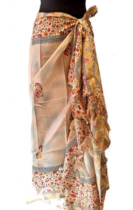 Sarong - pareo přírodně béžový sr564
