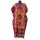 Bavlněný batikovaný kaftan XXL oranžový kaf1572