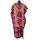 Bavlněný batikovaný kaftan XXL vínový kaf1583