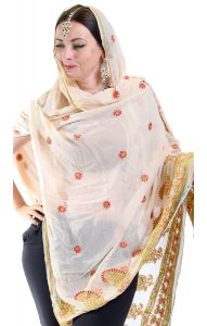 Perská hedvábná dupatta dh1851