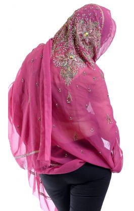 Luxusní vyšívaná dupatta dh1858