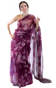Lehounké květované Bombay saree
