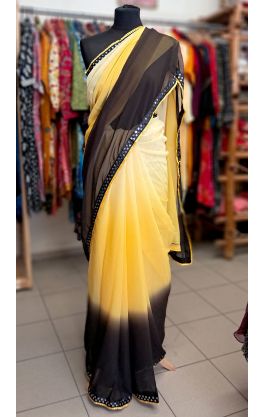 Bollywood Blitz Saree - Chocolate´n´vanilla v8529